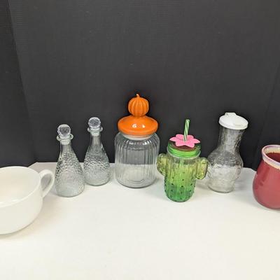 Vintage Glass Bottles & Mugs