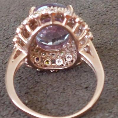 Color Change Sapphire Ring