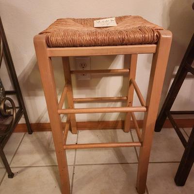 Tall Wicker Stool