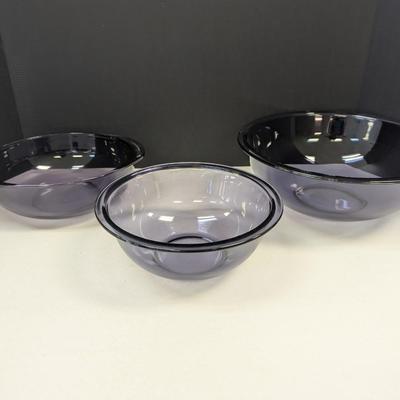 Glass Pyrex Mixing Bowls