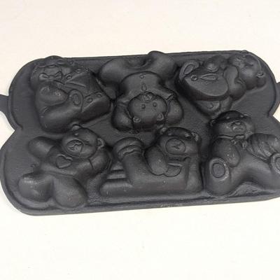 Cast Iron Teddy Bear Pan