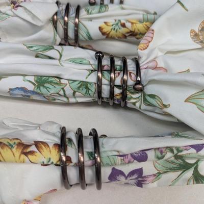 6 - Butterfly/Flower Napkins With Rings