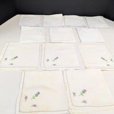 Vintage Embroidered Handkerchiefs
