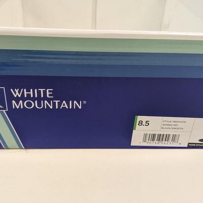 White Mountain 8 1/2 Meditate Black/Smooth High Boot