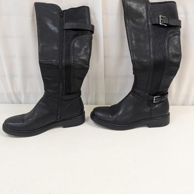 White Mountain 8 1/2 Meditate Black/Smooth High Boot