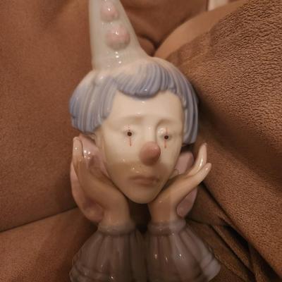 Lladro Clown Head Statue