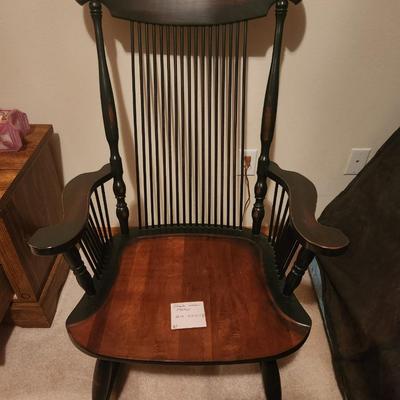 Black Wooden Rocker