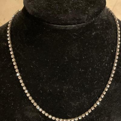 Sparkling rhinestone necklaces and bracelet