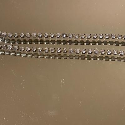 Sparkling rhinestone necklaces and bracelet