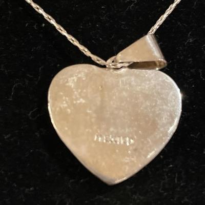 Mexico 925 heart pendant and chain