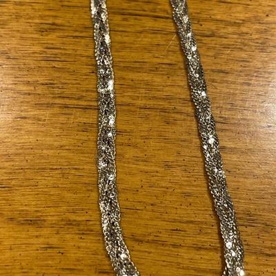 Braided vermeil neclace