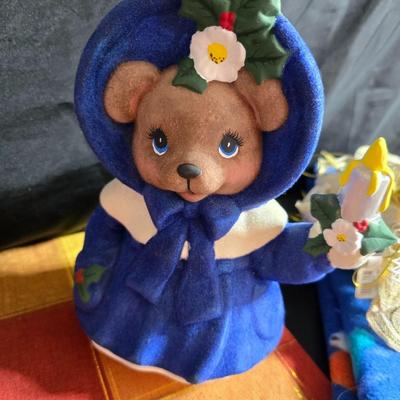 Christmas decorations for your home - Tablecloths - Blanket - and other Holiday cheer! Merry Christmas!! Some brand new!