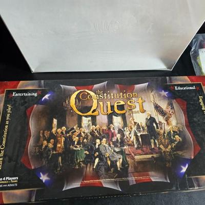 Civil war puzzle - Constitution Quest game - and a really nice Fly me kite kit with string.