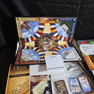 Civil war puzzle - Constitution Quest game - and a really nice Fly me kite kit with string.