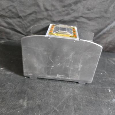 Board games - poker chips - card shuffler machine - Flinch - Dominoes and a deck of cards