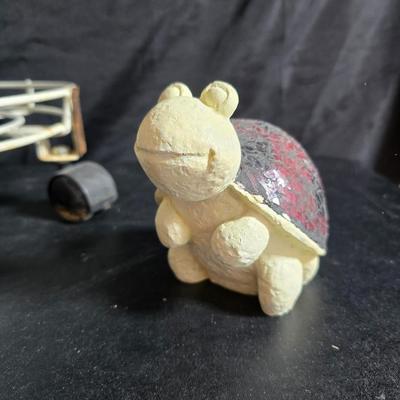 Gardening items - new gloves - plant stands - Pocket hose - Flowerbed decor and more