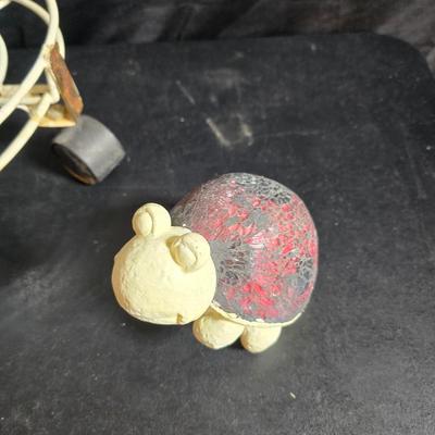 Gardening items - new gloves - plant stands - Pocket hose - Flowerbed decor and more