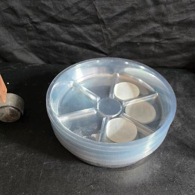 Gardening items - new gloves - plant stands - Pocket hose - Flowerbed decor and more