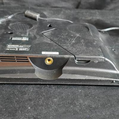 Two brand new deck brackets - a nice sprinkler - work gloves and a Polaroid digital picture frame with outdoor temperature display