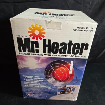 Mr. Heater Propane heater with a flashlight and an Arctic air ultra fan