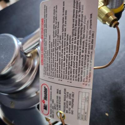 Mr. Heater Propane heater with a flashlight and an Arctic air ultra fan