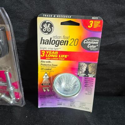 Home hardware - S hooks = brackets - surge protector - doorbell - caster wheels and more