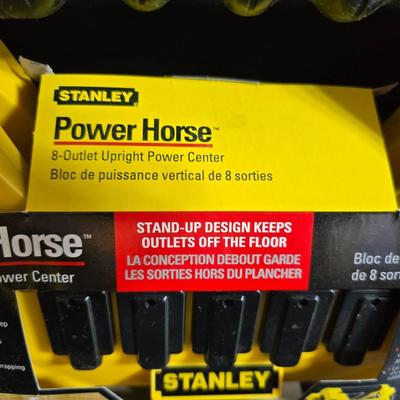 New stanley upright power center - multi plug extension cord - and more
