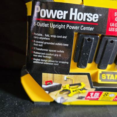 New stanley upright power center - multi plug extension cord - and more