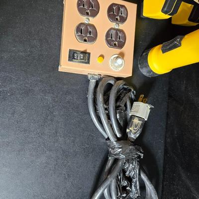 New stanley upright power center - multi plug extension cord - and more