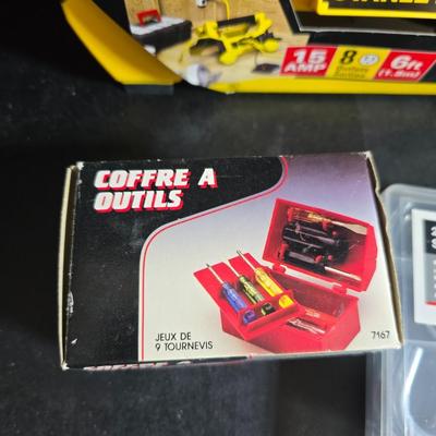 New stanley upright power center - multi plug extension cord - and more