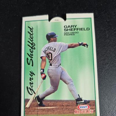 Baseball fans! Rickey Henderson poster - Colorado Rockies memorabilia = Unopened pack of upper deck cards - coin - Gary Sheffield popup...