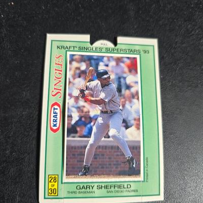 Baseball fans! Rickey Henderson poster - Colorado Rockies memorabilia = Unopened pack of upper deck cards - coin - Gary Sheffield popup...