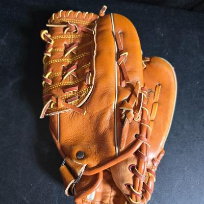 Baseball - brand new Rawlings batter helmet - leather baseball glove with ball and Rockies memorabilia