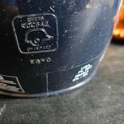 Baseball - brand new Rawlings batter helmet - leather baseball glove with ball and Rockies memorabilia