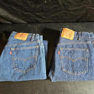 Two pairs of Levi Jeans red tag - 36 x 33 Like new!