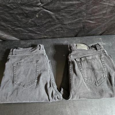 Two pairs of black jeans size 16 - Lee originals & Billblass Jeans