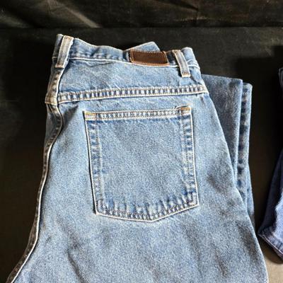 Two pairs of LL Bean women's jeans size 16