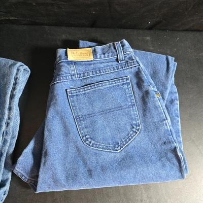 Two pairs of LL Bean women's jeans size 16