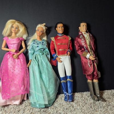 1991 Soldier Ken & 1997 French Dressed Prince & Pauper 1995/1998 Barbies In Gowns #14