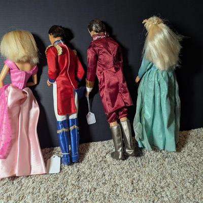 1991 Soldier Ken & 1997 French Dressed Prince & Pauper 1995/1998 Barbies In Gowns #14