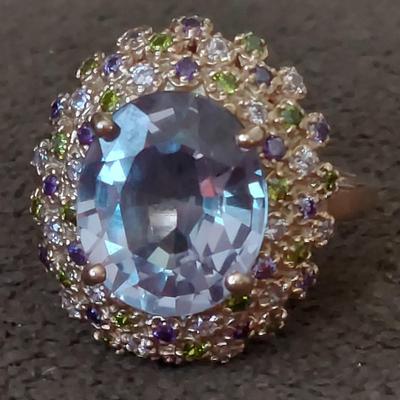 Color Change Sapphire Ring