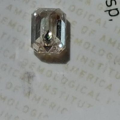 GIA CERTIFIED NATURAL DIAMOND Emerald-Cut