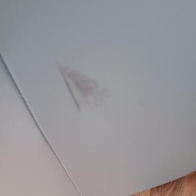 GORGEOUS GRAY ITALIAN LEATHER SECTIONAL SOFA WITH A HIDE A BED *like new*