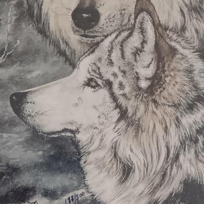 SIGNED AND NUMBERED PRINT "YELLOWSTONE GRASSES" BY PHILLIP TRAPP