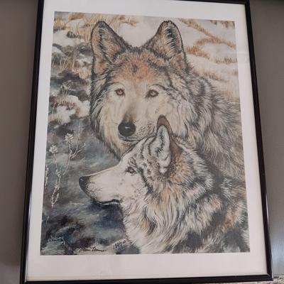 SIGNED AND NUMBERED PRINT "YELLOWSTONE GRASSES" BY PHILLIP TRAPP