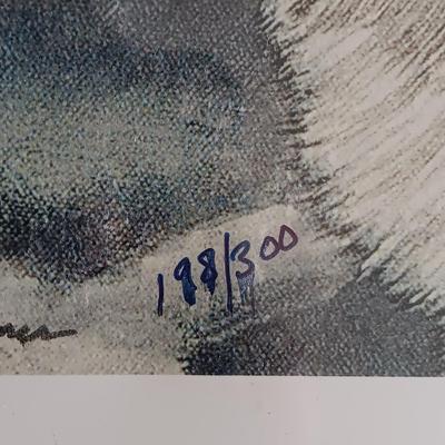 SIGNED AND NUMBERED PRINT "YELLOWSTONE GRASSES" BY PHILLIP TRAPP