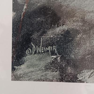 SIGNED AND NUMBERED PRINT "YELLOWSTONE GRASSES" BY PHILLIP TRAPP