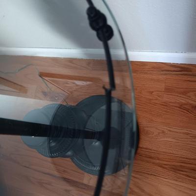 FLOOR LAMP WITH GLASS TABLE
