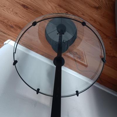 FLOOR LAMP WITH GLASS TABLE
