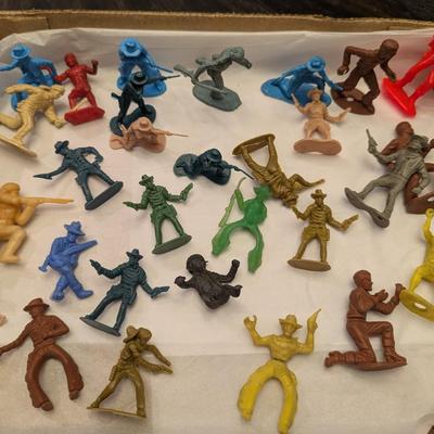 1960's/1970's Cowboy Plastic Figures